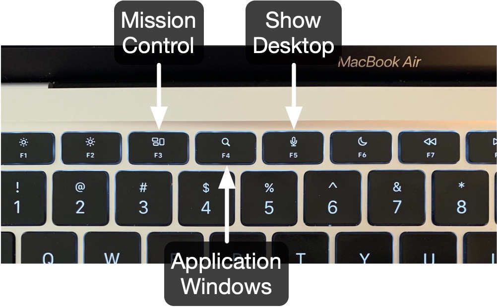 Function keys on Macbook Air