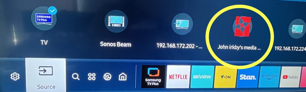 Media files from ubuntu server on Samsung TV