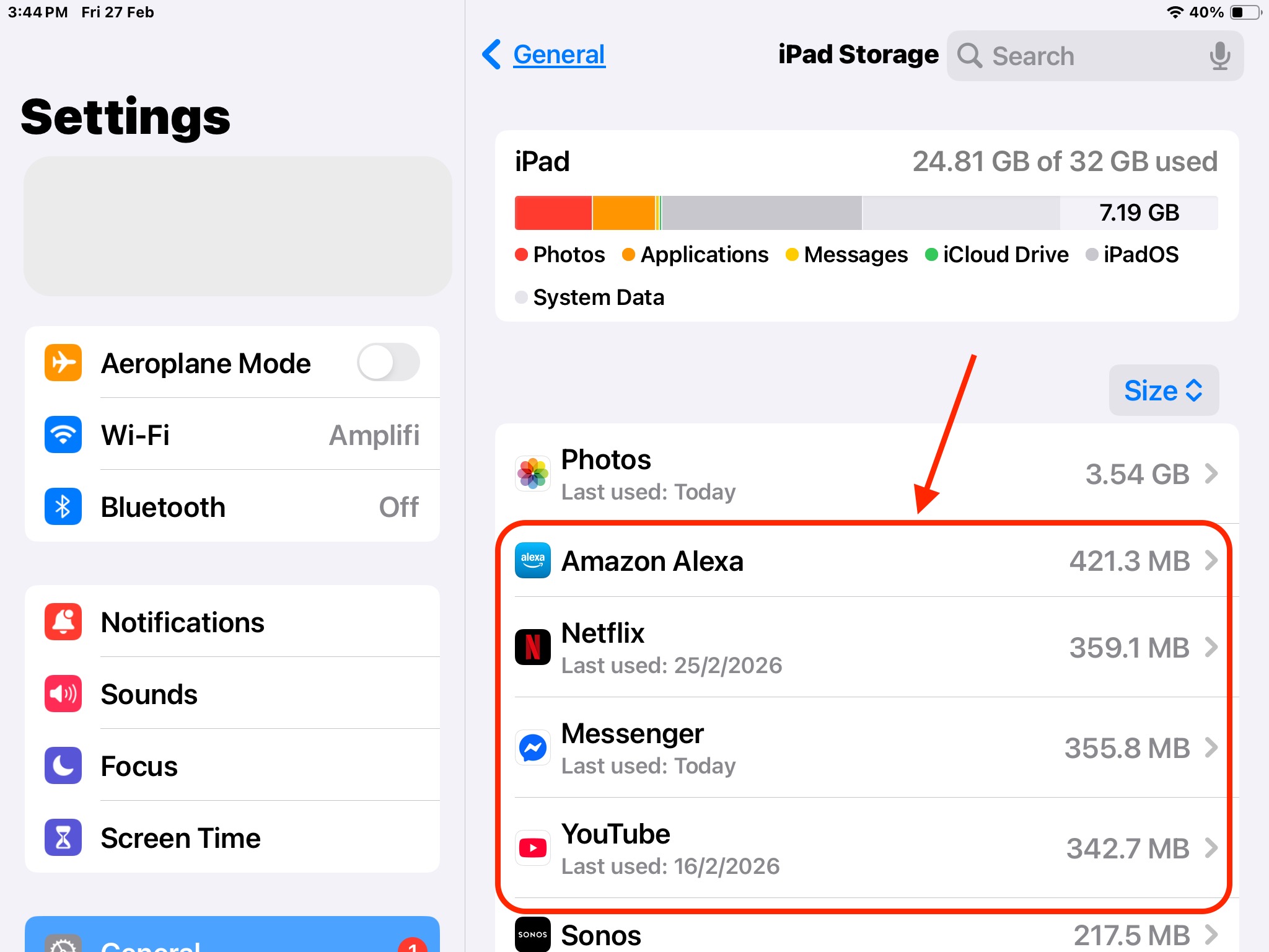 Storage hungry ipad apps